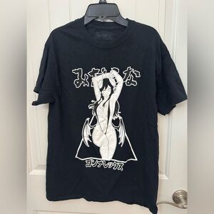 Lewd Complex Demon Girl T-shirt  Size M Japanese Anime Minakun - E